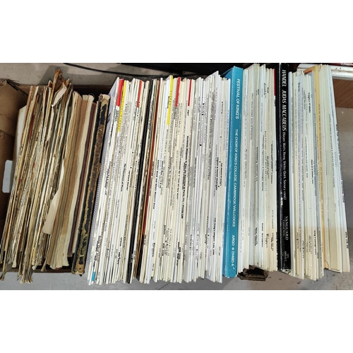 136 - A collection of classical records, various music books, sheet music etc