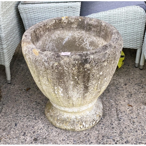 192 - A reconstituted stone garden planter in the classical style