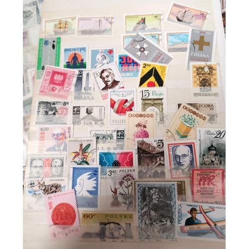 203 - World stamps on sheets