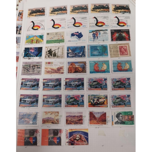 204 - AUSTRALIA: a large selection of stamps on sheetsNo bids sold with next lot