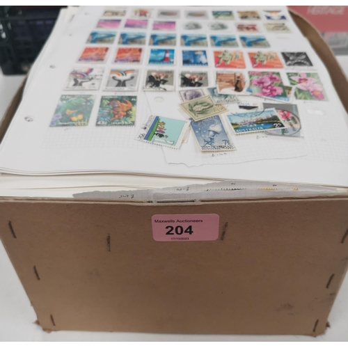 204 - AUSTRALIA: a large selection of stamps on sheetsNo bids sold with next lot