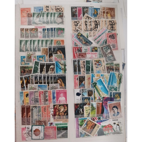 205 - NEW ZEALAND: a large selection of stamps on sheets