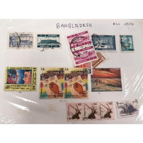 215 - BRITISH COMMONWEALTH: large selection of stamps on sheets