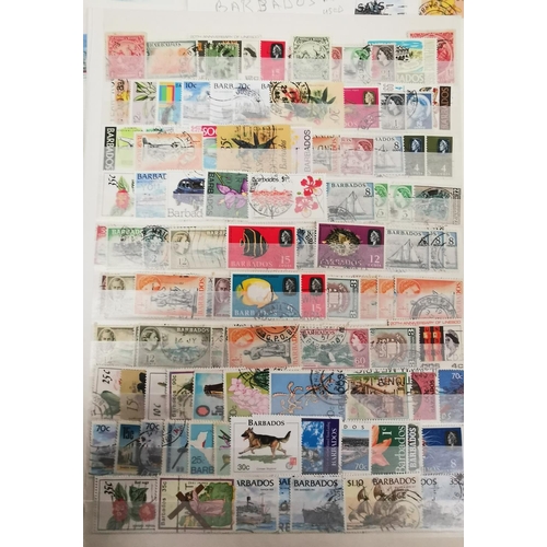 215 - BRITISH COMMONWEALTH: large selection of stamps on sheets