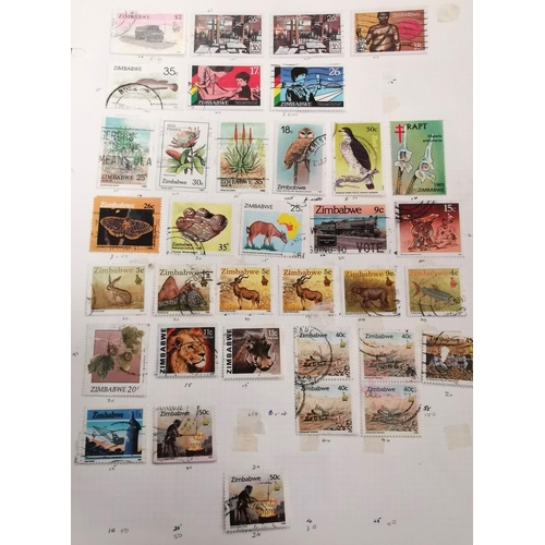 215 - BRITISH COMMONWEALTH: large selection of stamps on sheets