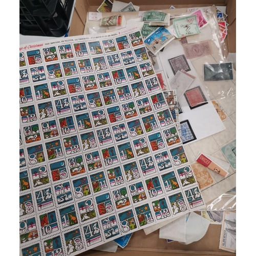 219 - WORLD STAMPS: a selection, loose on trays