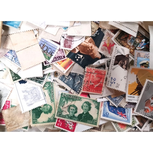 219 - WORLD STAMPS: a selection, loose on trays