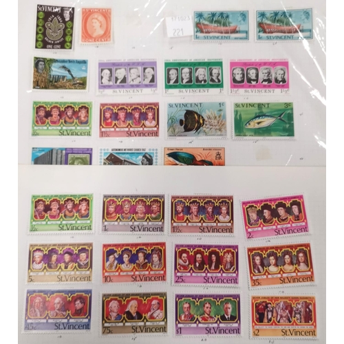 221 - BRITISH COMMONWEALTH: a selection of stamps on sheets