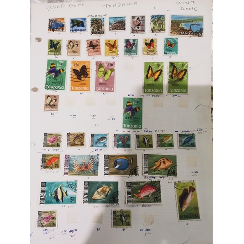 221 - BRITISH COMMONWEALTH: a selection of stamps on sheets