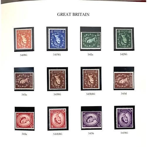 243 - GB: QEII mint issues, definitive and commemorative pre decimal 1952 - 1970 including the 5 sets of C... 