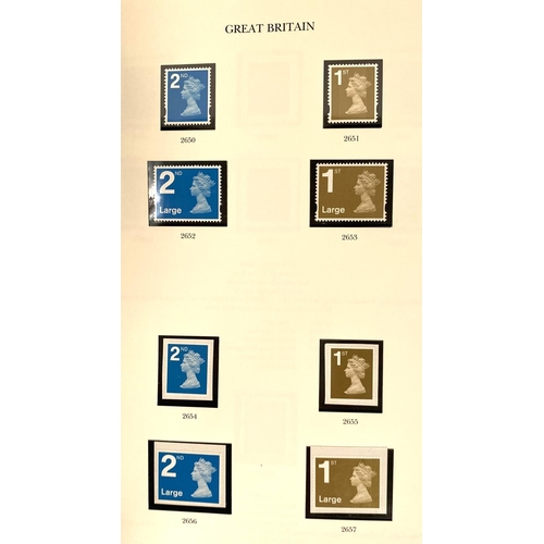 245 - GB: QEII mint issues, definitives and commemoratives, 1996 - 2009, in 2 albums