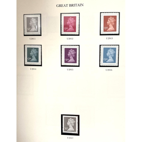 245 - GB: QEII mint issues, definitives and commemoratives, 1996 - 2009, in 2 albums