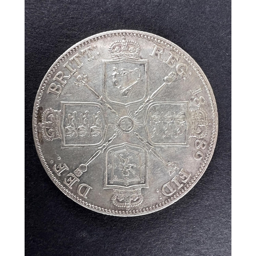 330 - WORLD COINAGE: An 1889 Victorian Double Florin, very clean condition with lustre and patinaProvenanc... 