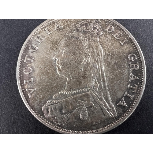 330 - WORLD COINAGE: An 1889 Victorian Double Florin, very clean condition with lustre and patinaProvenanc... 