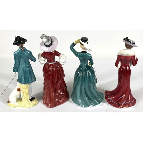 420 - Four Francesca bone china figures, Squire, Lavinia, Sarah and Louisa