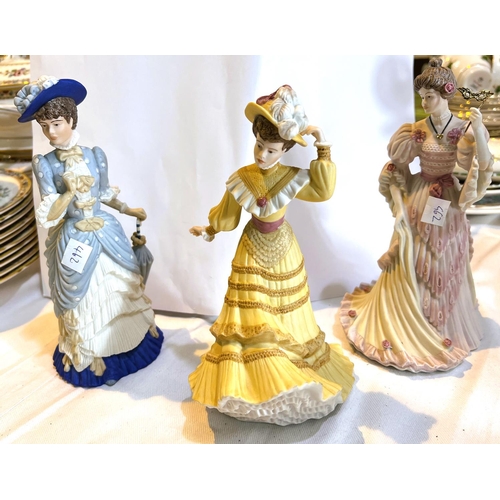 462 - Three Wedgewood for Spink designed ladies 'Golden Jubilee', 'Ascott' and 'Return of the Century Ball... 