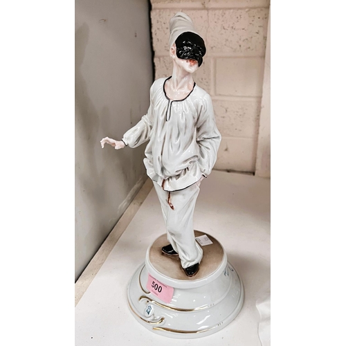 500 - Capodimonte figure of Pulcinella designed and signed by Roberto Brambilla (thumb a/f)