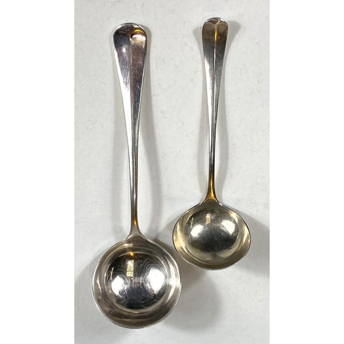 627 - Two hallmarked silver ladles larger and smaller, Sheffield 1968, 1970 4.2oz