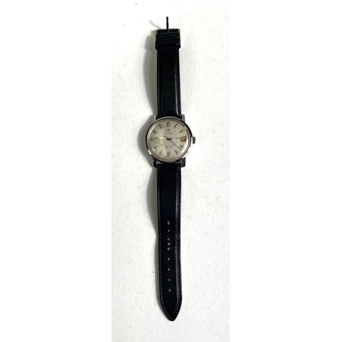 687 - A mid 20th century CYMA Navy Star gents wristwatch in stainless steel case, date aperture, silver ba... 