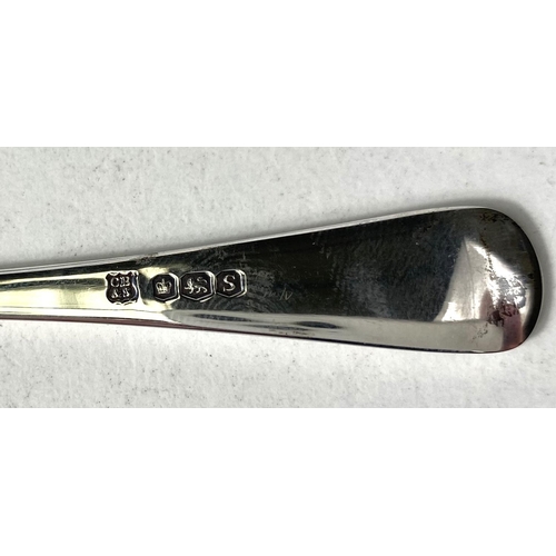 721 - A hallmarked silver christening spoon and fork, cased, Sheffield 1960; a hallmarked silver... 