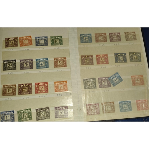 228 - QEII: GB. Postage Due U/M to £1 in stockbook, a quantity of other stamps in duplicate