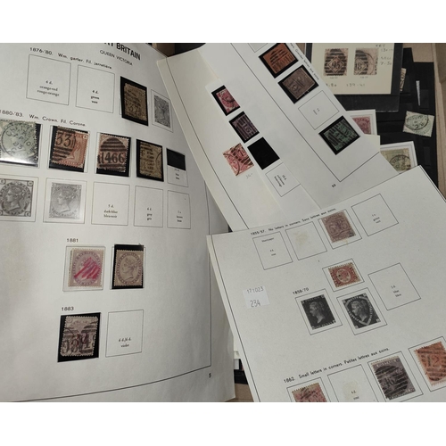 234 - GB: QV: a selection of definitives