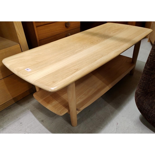 849 - An Ercol lightwood 2 tier coffee table