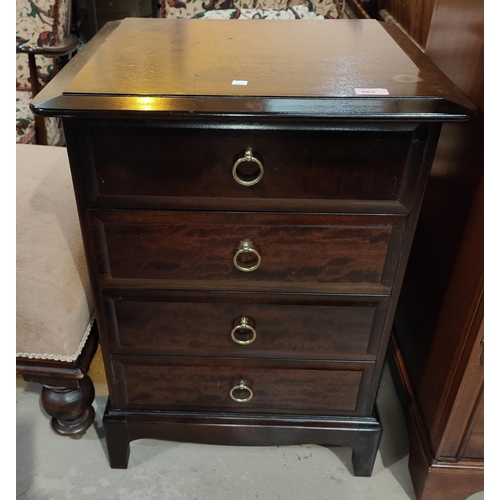 982 - A Stag mahogany 4 height chest of drawers