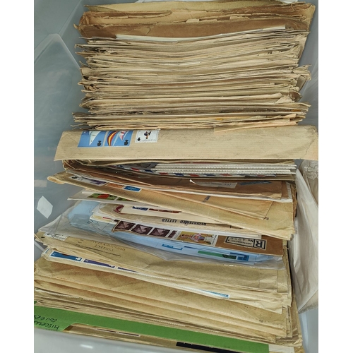 320 - A large collection of stamps in envelopes