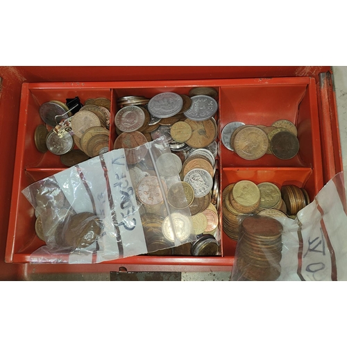 308 - A selection of British and World coins copper, nickel etc