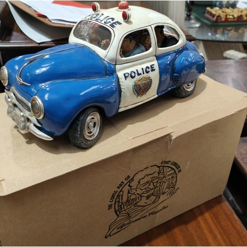 575D - A boxed Guillermo Forchino 'Comic Art' American Police Car.