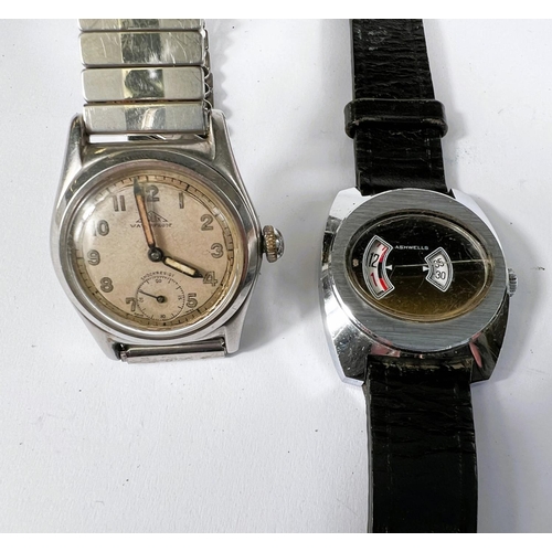 765B - A mid 20th century gents Solix wristwatch on expanding bracelet and another vintage watch