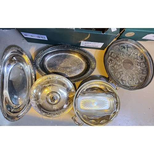 691A - A selection of silver plate