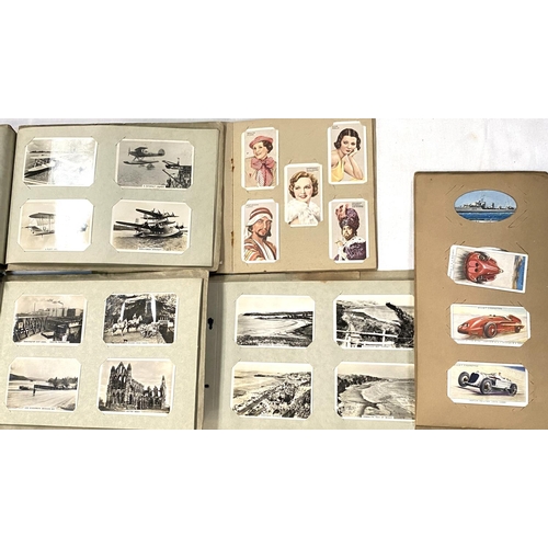 36A - A large selection of cigarette cards in albums and loose, approx. 10 of various sizes; a selection o... 