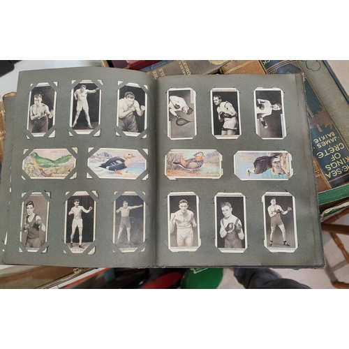 122 - A large collection of cigarette cards in albums and some loose