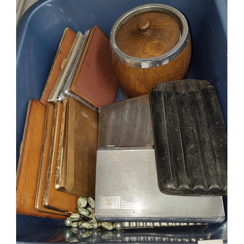 11A - A selection of chrome and other cigarette cases of various kinds