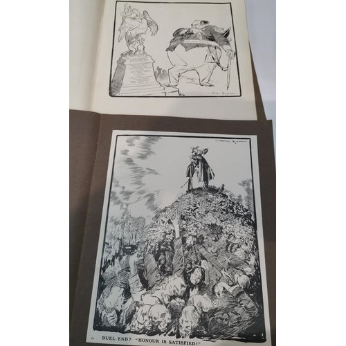 55 - Two early 20th century cartoon books by Will Dyson; an autograph book; a selection of mainly humorou... 