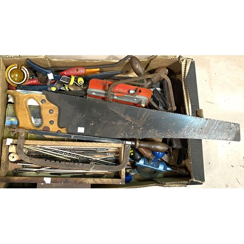 60 - A box full of various vintage tools etc