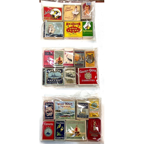 102 - Twenty two picture cigarette packets:  King Stork; Trumpeter; Neptune Navy Cut; Island Queen; S... 