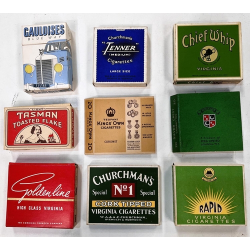 103 - Twenty five picture/unusual cigarette packets:  Army Club; Country Life smoking mixture; Blue B... 