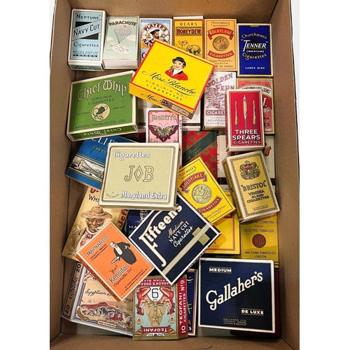 105 - Twenty nine vintage picture/unusual cigarette packets: Uncle Jeff Whiffs; Parachute; Bears Honey Dew... 