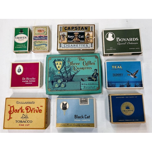 106 - Twenty seven vintage picture/unusual cigarette packets:  Capstan Navy Cut; Trawler Navy Cut; Se... 