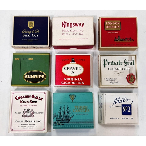 107 - Top Hat American blend cigarette packets, 10 in pack; a selection of vintage cigarette packets,... 