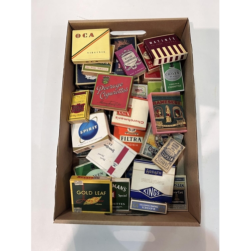 116 - Thirty vintage picture/unusual cigarette packets:  Rameses II; Player's Weights; Churchman's; e... 