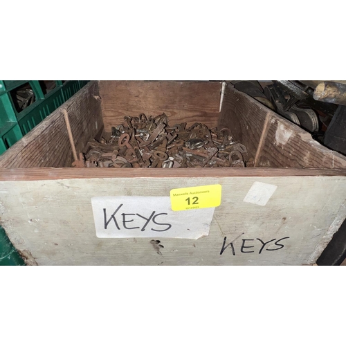 12 - A large selection of old keys