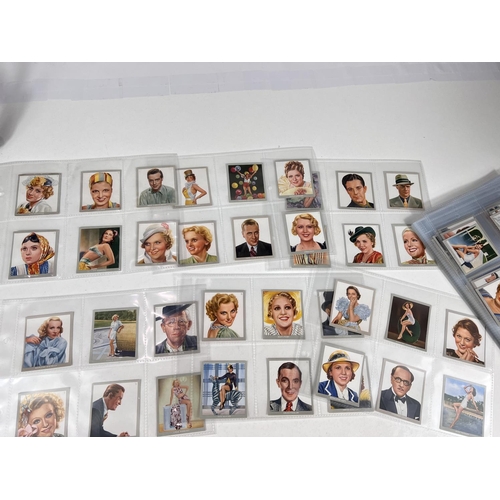 162B - An album of continental film star cigarette cards:  Kunstler in Film Series 1, 1-200; Passion 1... 