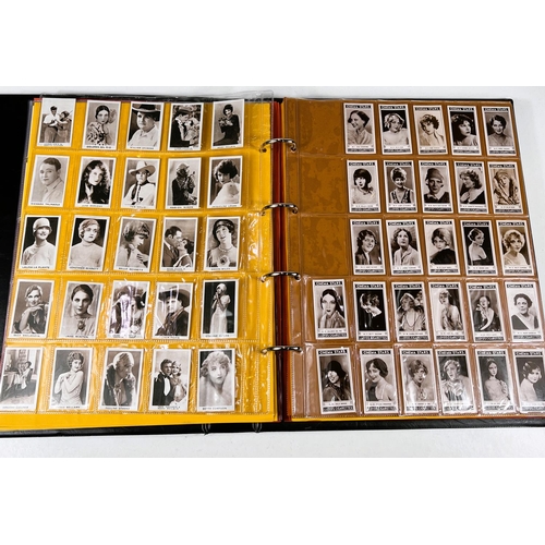 163 - A large album of film star cigarette cards:  Tobacco house 1-60; Film Favourites Purus 1-25, Co... 