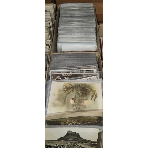 126 - A large selection of postcards:  scenic; local; etc.