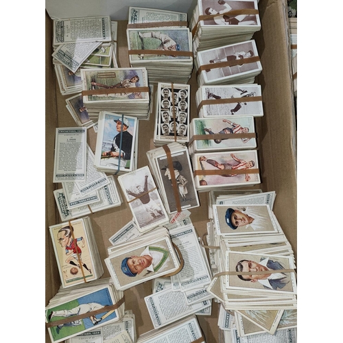 135 - A large selection of cigarette cards, John Player, Will's, etc.:  natural history; sports; etc.