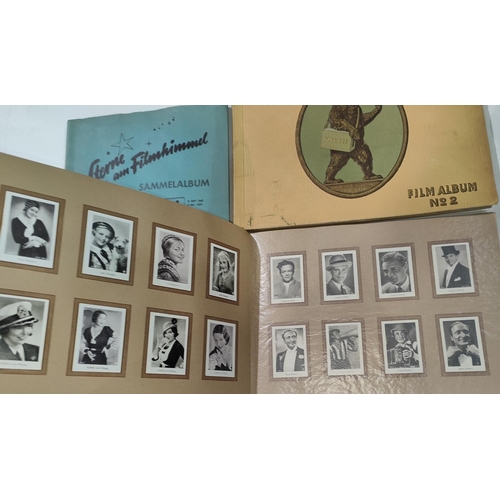 140 - Two German Josetti cigarette card albums, No. 1 & No. 2, complete; 2 German Sterne am Filmhimmel... 